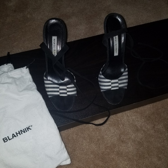 Vintage Minolo Blahnik Strappy Stilettos - Picture 2 of 5